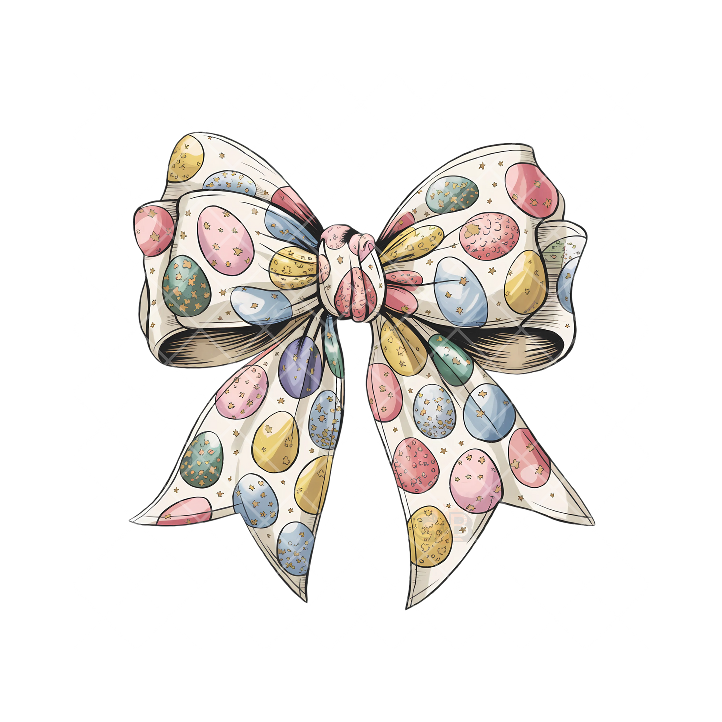 Easter Eggs Animated Bow PNG