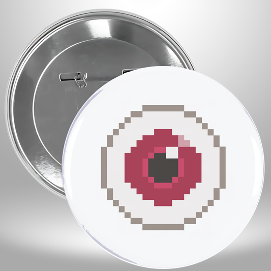 8 Bit Eye Pinback Button