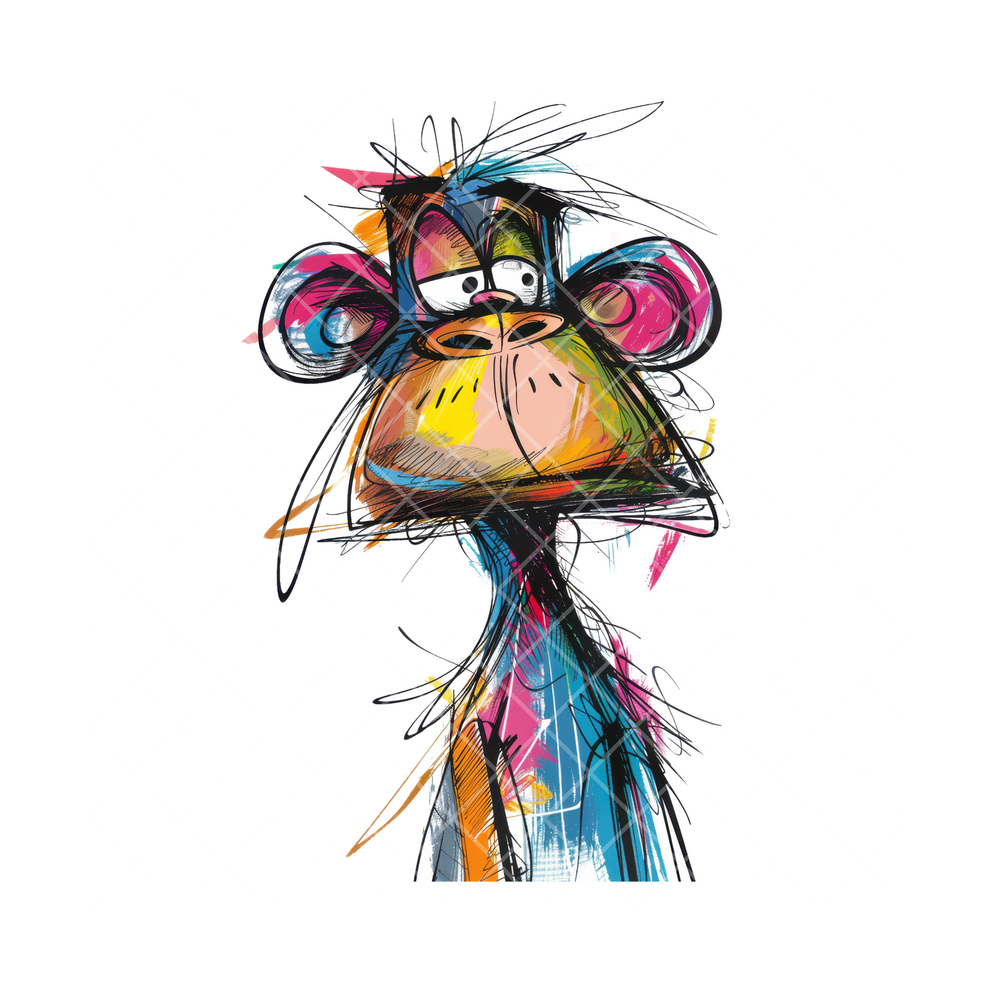 Sketchy Monkey PNG