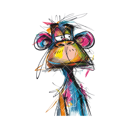 Sketchy Monkey PNG