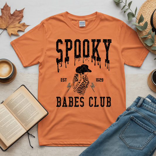 Spooky Babe Club - Premium Graphic T-Shirt for Casual Wear