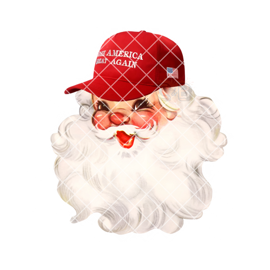 Santa With Red Hat PNG