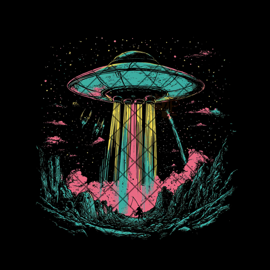 Spaceship comic style PNG