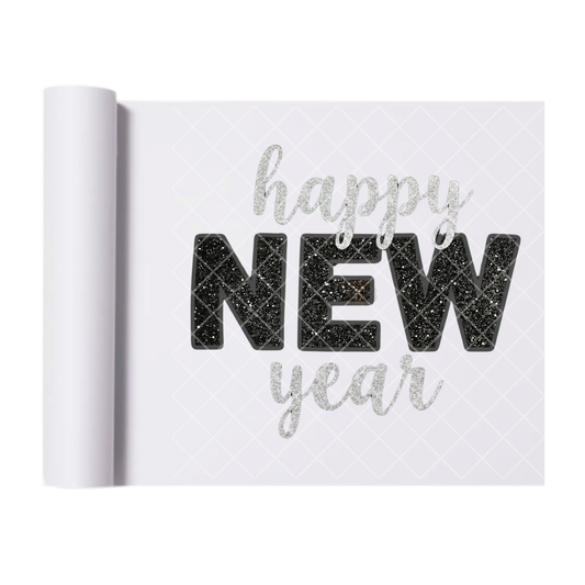 Happy New Year - Direct-To-Film Heat Transfer for T-Shirts, Cotton, Polyester & Blends - High-Quality Print