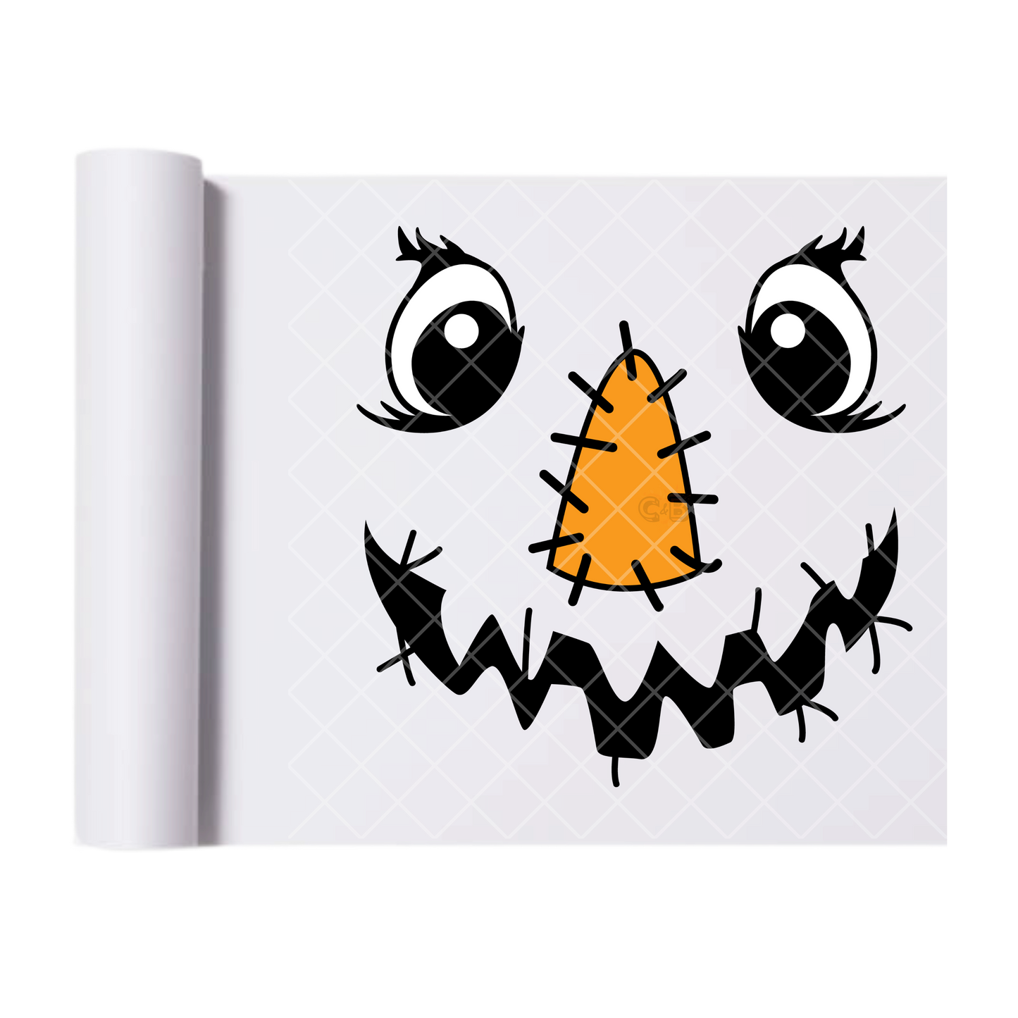 Scarecrow Face - Ready To Press Print Transfer for Apparel, Cotton, Polyester & Blends - High-Quality Print- Commercial Grade