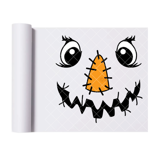 Scarecrow Face - Ready To Press Print Transfer for Apparel, Cotton, Polyester & Blends - High-Quality Print- Commercial Grade