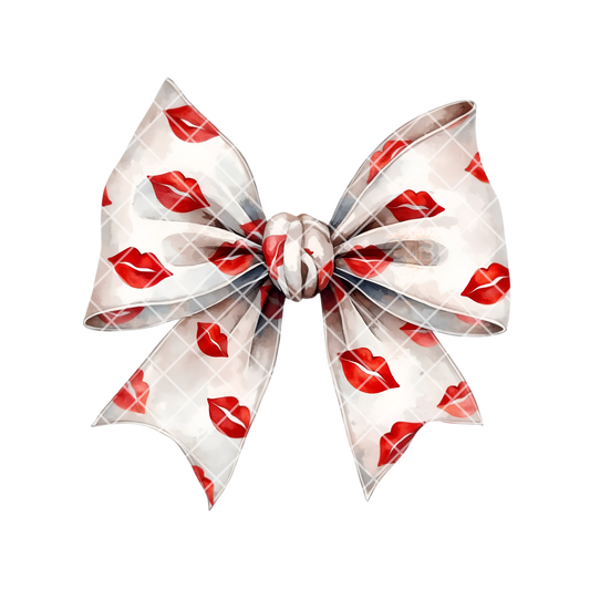 Bow With Lips PNG