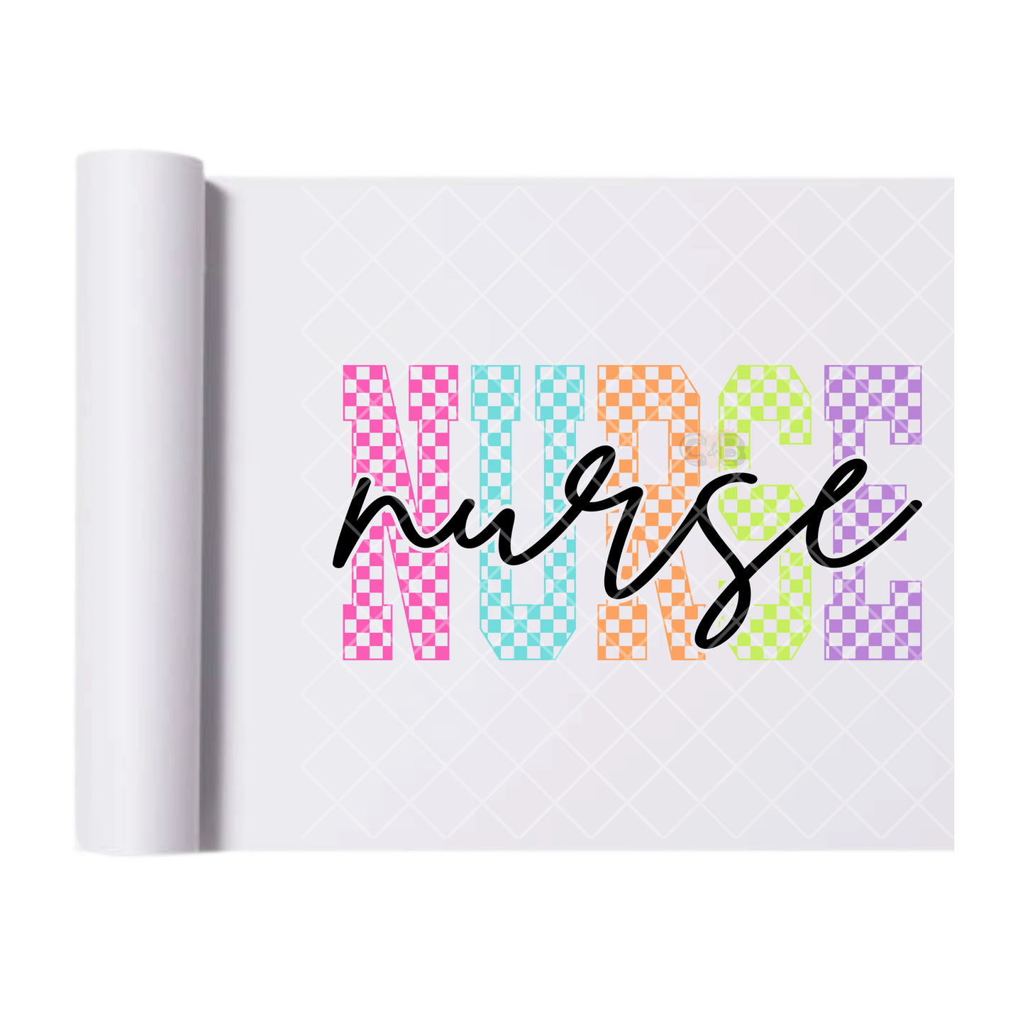 Nurse Graphic - Direct Print Film Transfer for T-Shirts, Cotton, Polyester & Blends - High-Quality Print