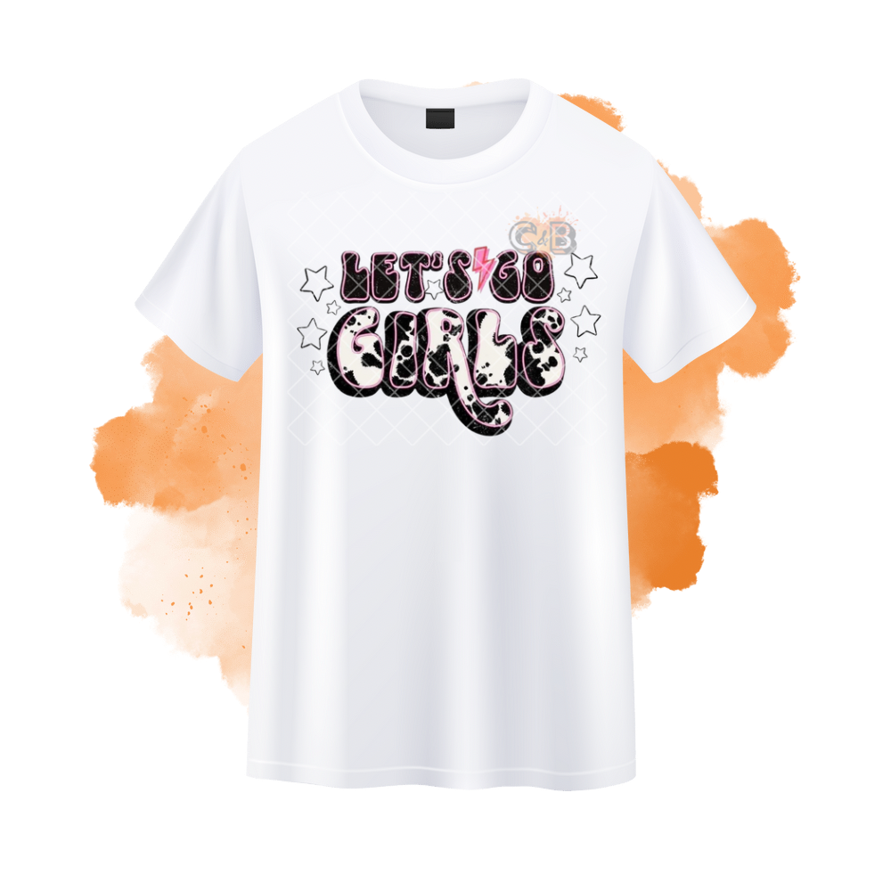 Let’s Go Girls Cow Print T-Shirt