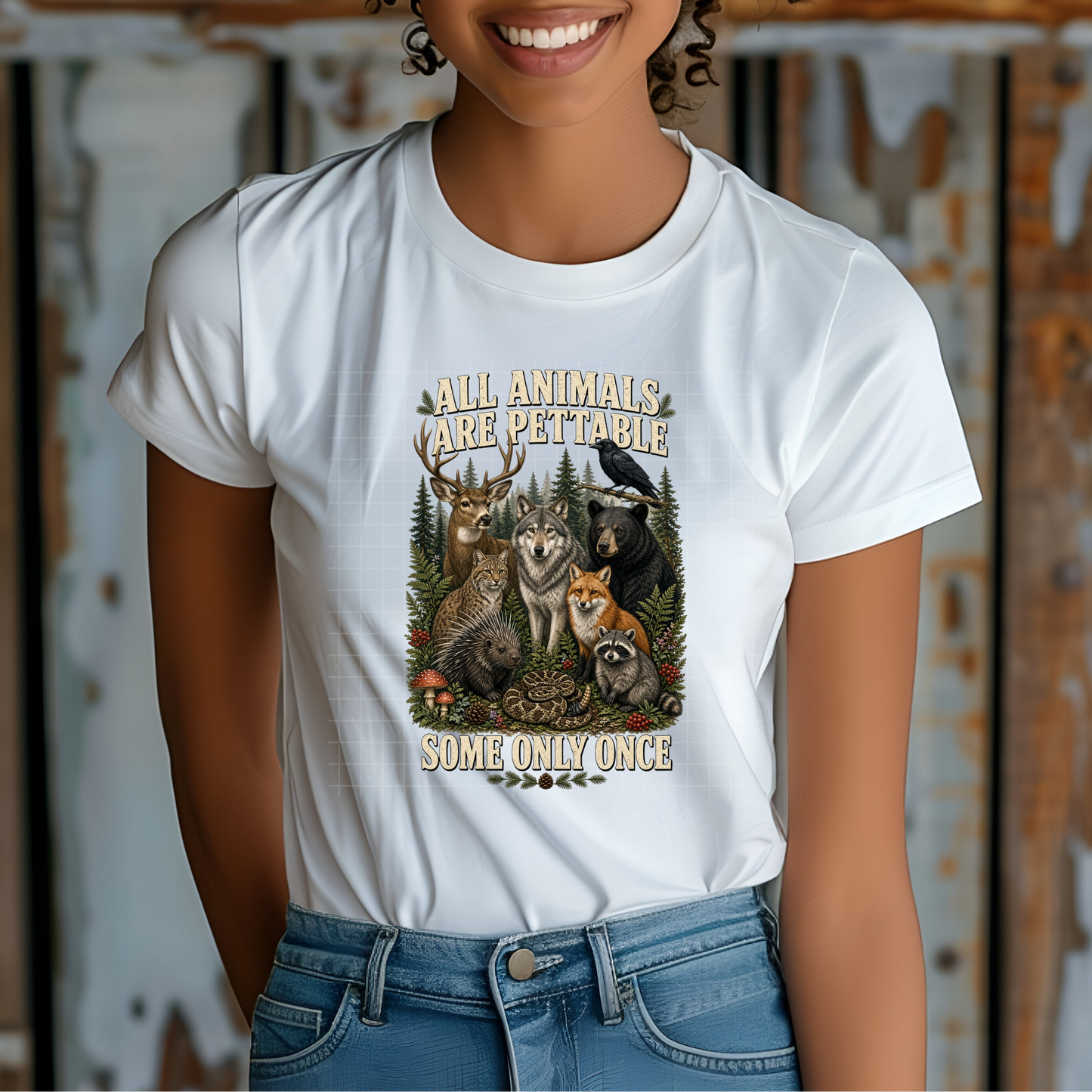 Pettable animals - Premium Graphic Trendy T-Shirt for Casual Wear