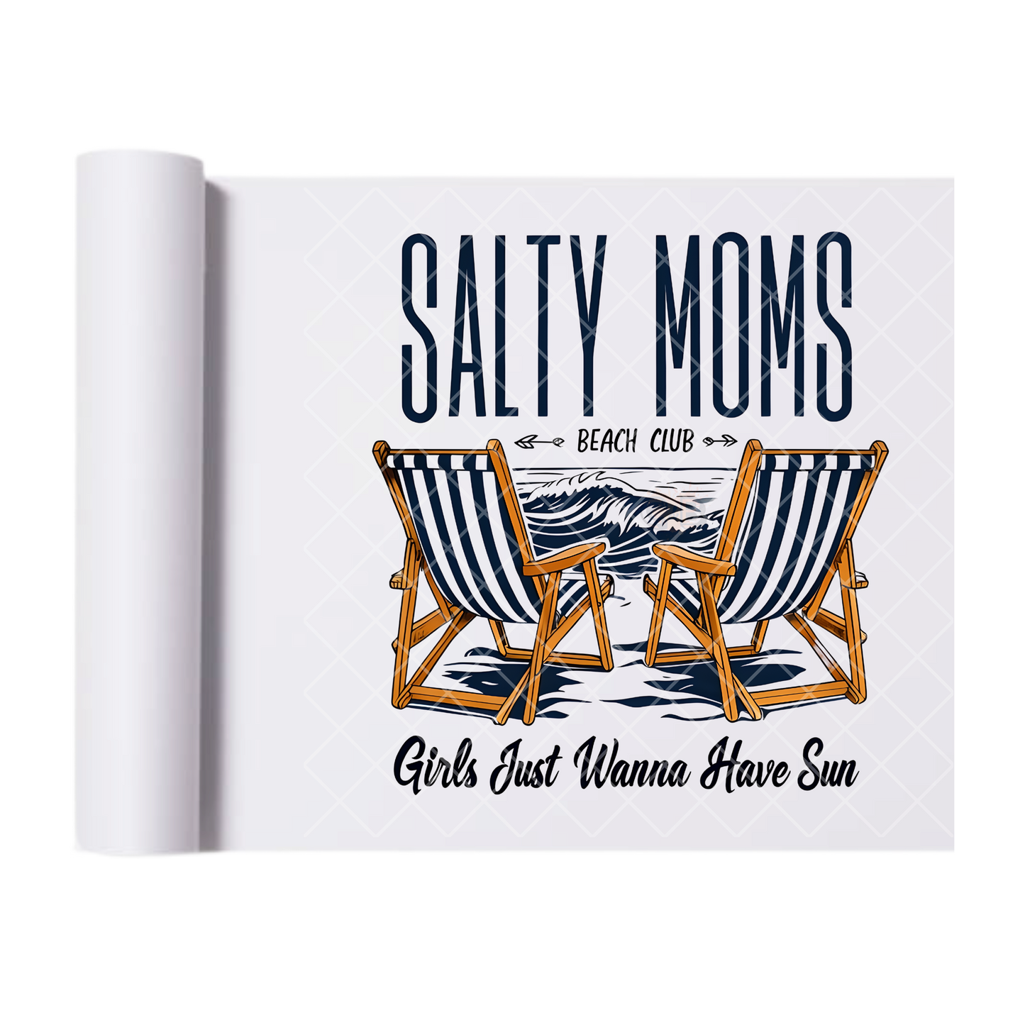Salty Moms - Direct Print Film Transfer for T-Shirts, Cotton, Polyester & Blends - High-Quality Print