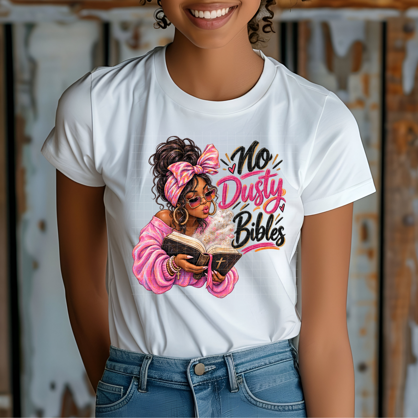 No Dusty Bibles Queen - Premium Graphic T-Shirt for Casual Wear