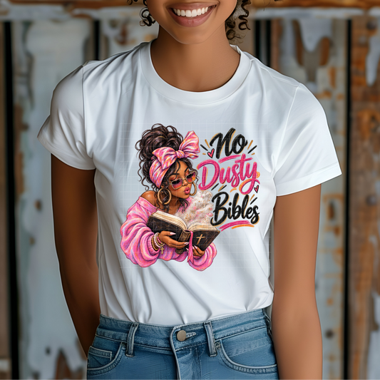 No Dusty Bibles Queen - Premium Graphic T-Shirt for Casual Wear