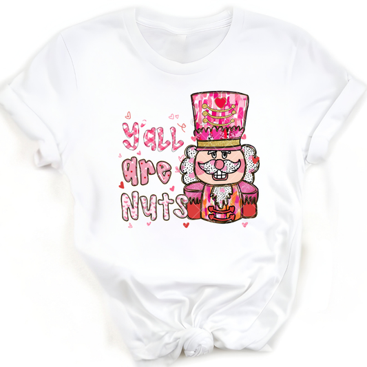 Yall Are Nuts Christmas - Premium Graphic T-Shirt for Casual Wear