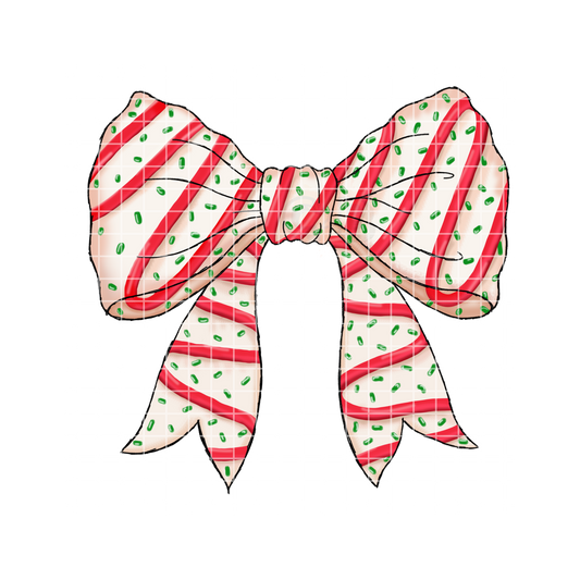 Christmas Cake Bow PNG