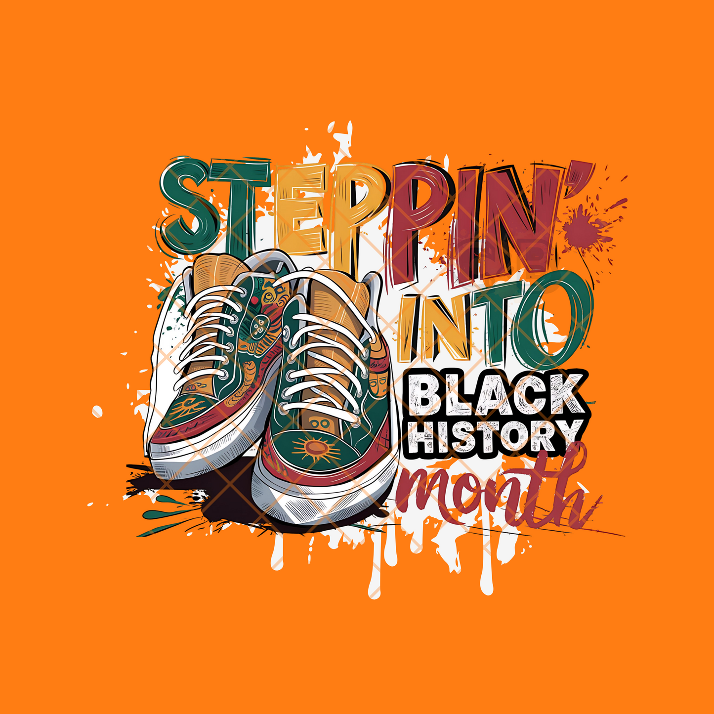 Stepping into black history PNG