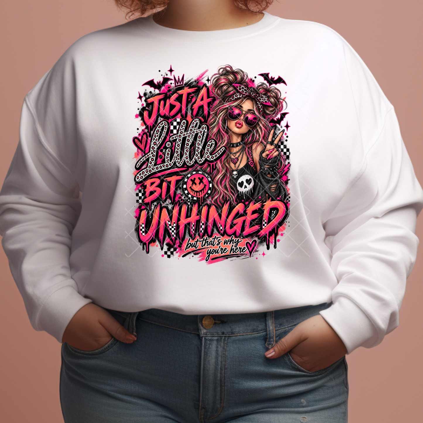 Just A Little Unhinged - Premium Graphic T-Shirt for Casual Wear