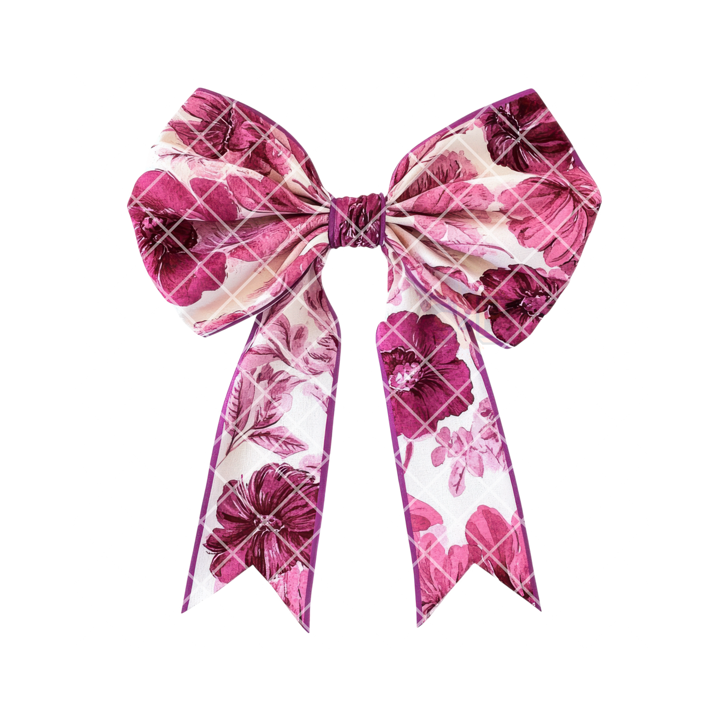 Ornate Magenta Bow PNG