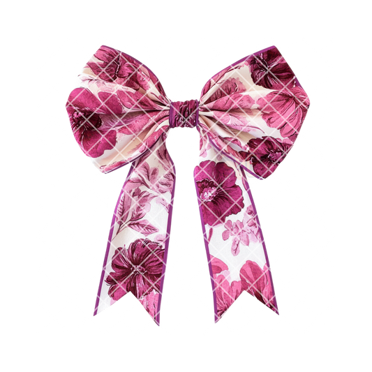 Ornate Magenta Bow PNG