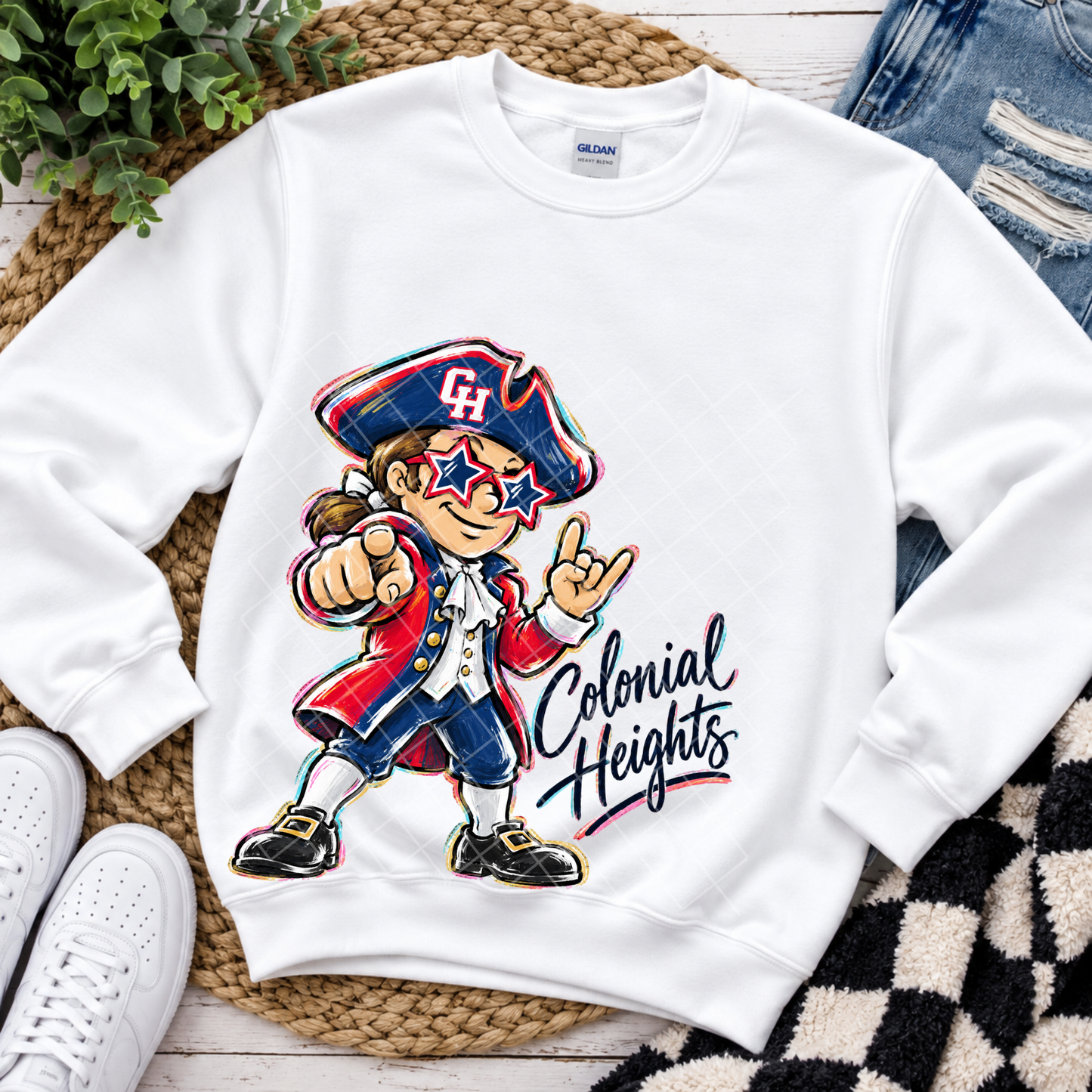 Colonial Heights Larger Than Life Collection - Premium Graphic T-Shirt for Casual Wear