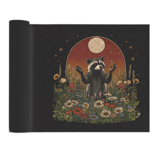 Spiritual Raccoon - Ready To Press Print Transfer for Apparel, Cotton, Polyester & Blends - High-Quality Print- Commercial Grade