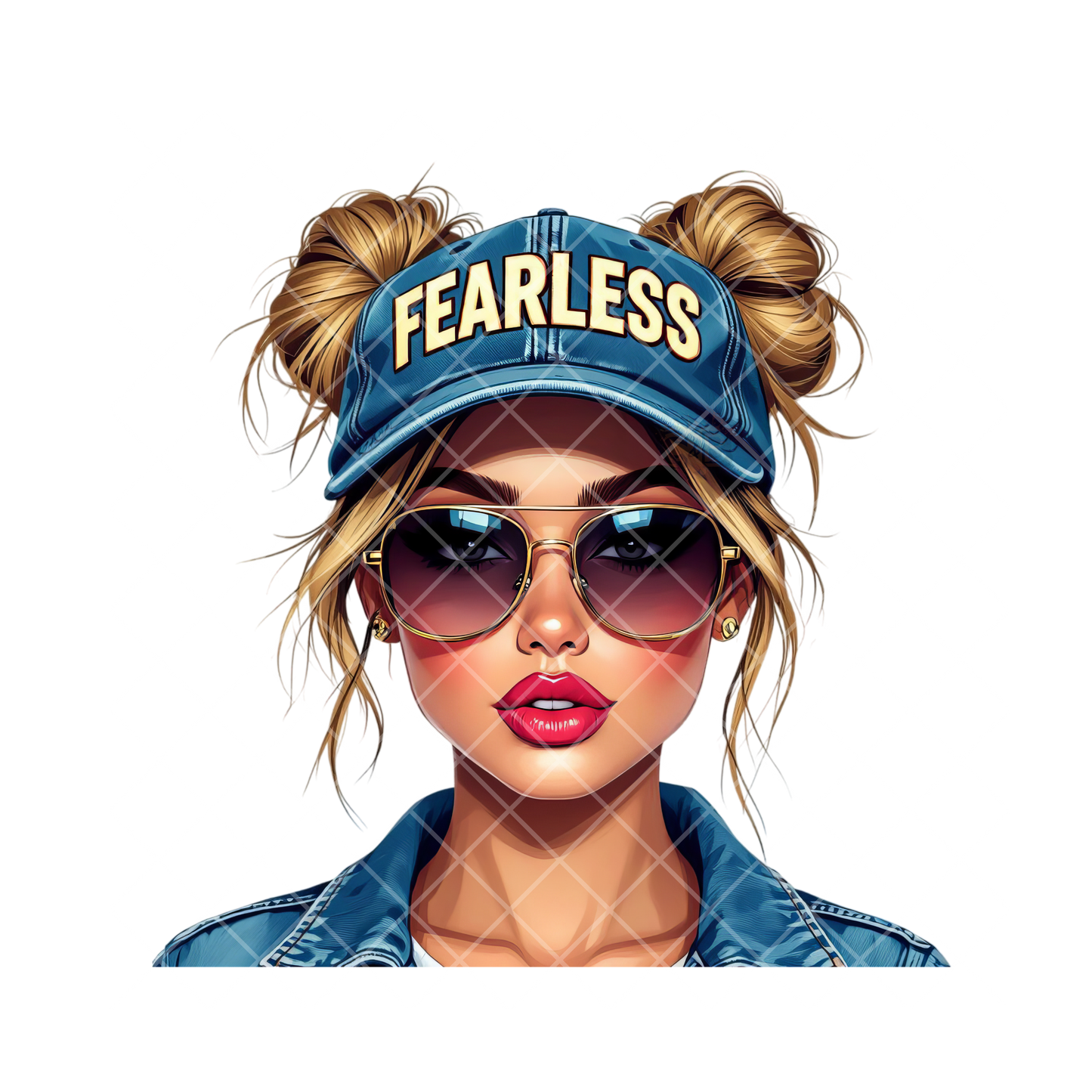 Fearless Babe PNG File