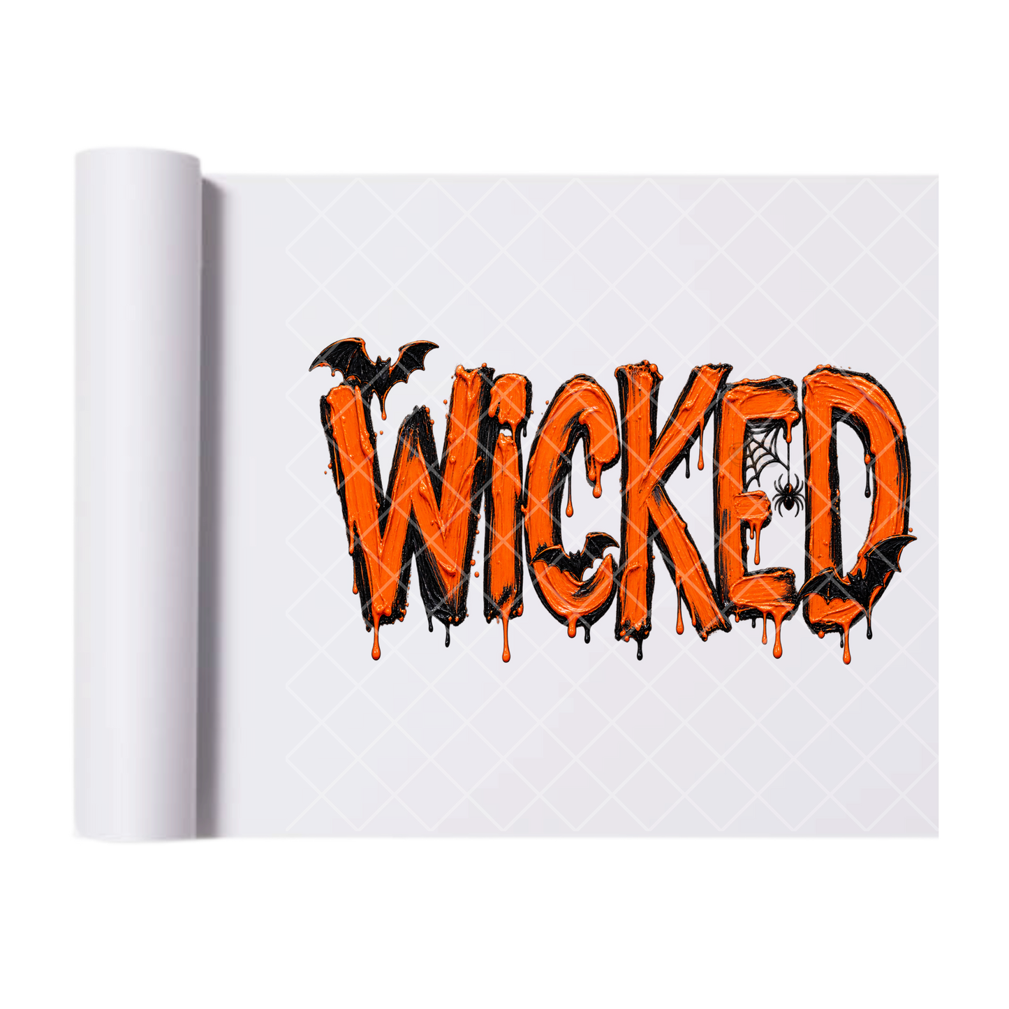 Smudge Paint Wicked - Ready To Press Print Transfer for Apparel, Cotton, Polyester & Blends - High-Quality Print- Commercial Grade