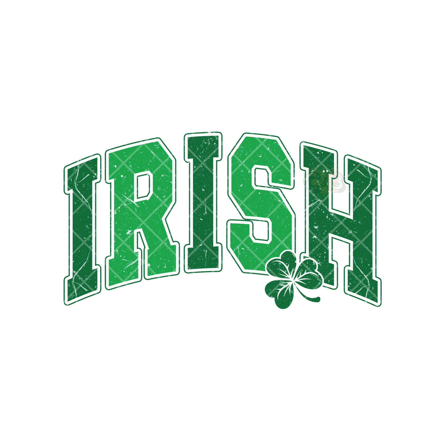 College Font Irish Green PNG