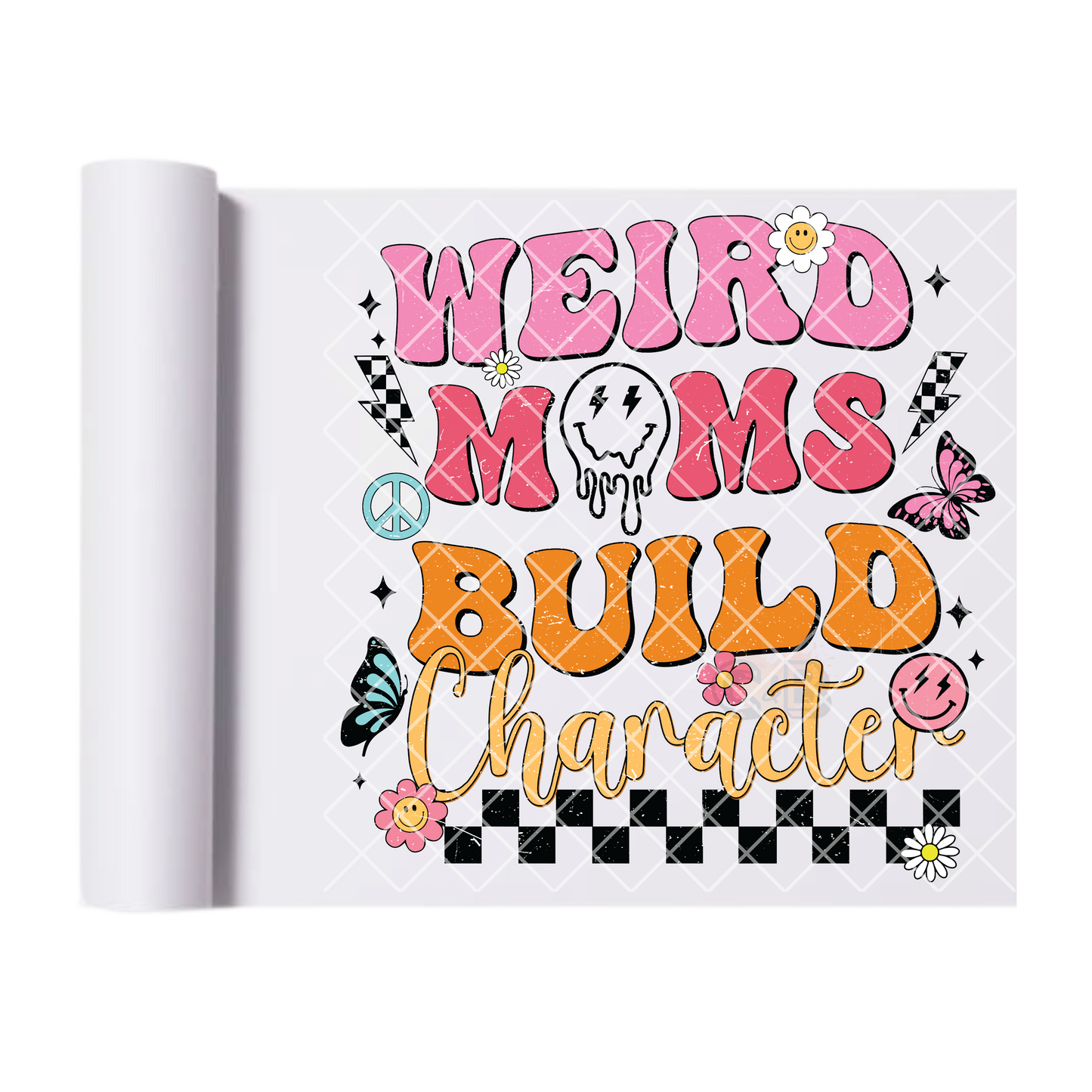 Weird moms build character DTF film t shirt transfer