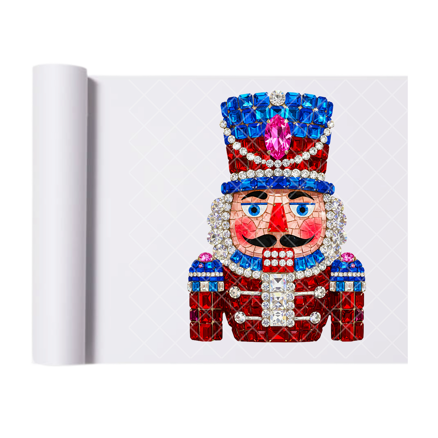 Nut Cracker Faux Jeweled - Direct-To-Film Heat Transfer for T-Shirts, Cotton, Polyester & Blends - High-Quality Print