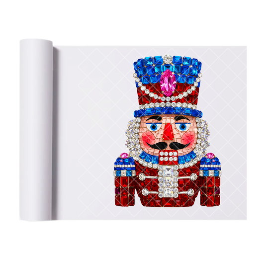 Nut Cracker Faux Jeweled - Direct-To-Film Heat Transfer for T-Shirts, Cotton, Polyester & Blends - High-Quality Print