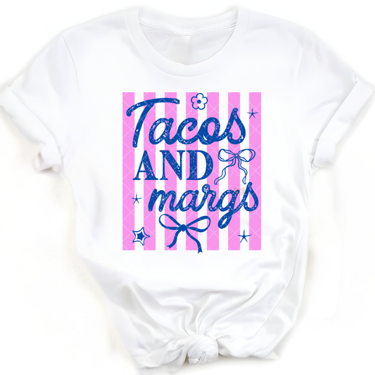 Tacos & Margs Lines - Premium Graphic T-Shirt for Casual Wear