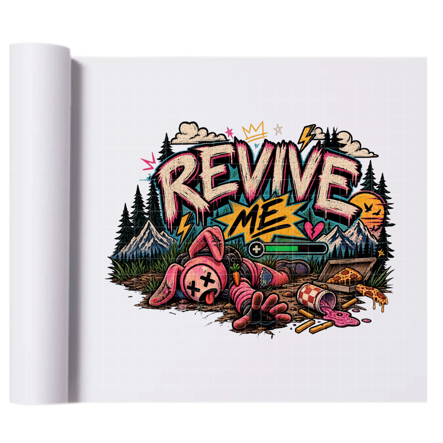 Revive Me - Direct Print Film Transfer for Trendy T-Shirts, Cotton, Polyester & Blends - High-Quality Print