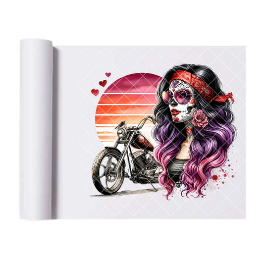 Roses & Revenge - Ready To Press Print Transfer for Apparel, Cotton, Polyester & Blends - High-Quality Print- Commercial Grade