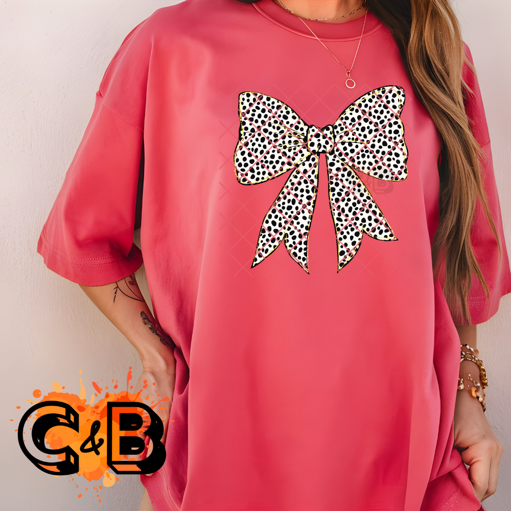 Dotted bow PNG