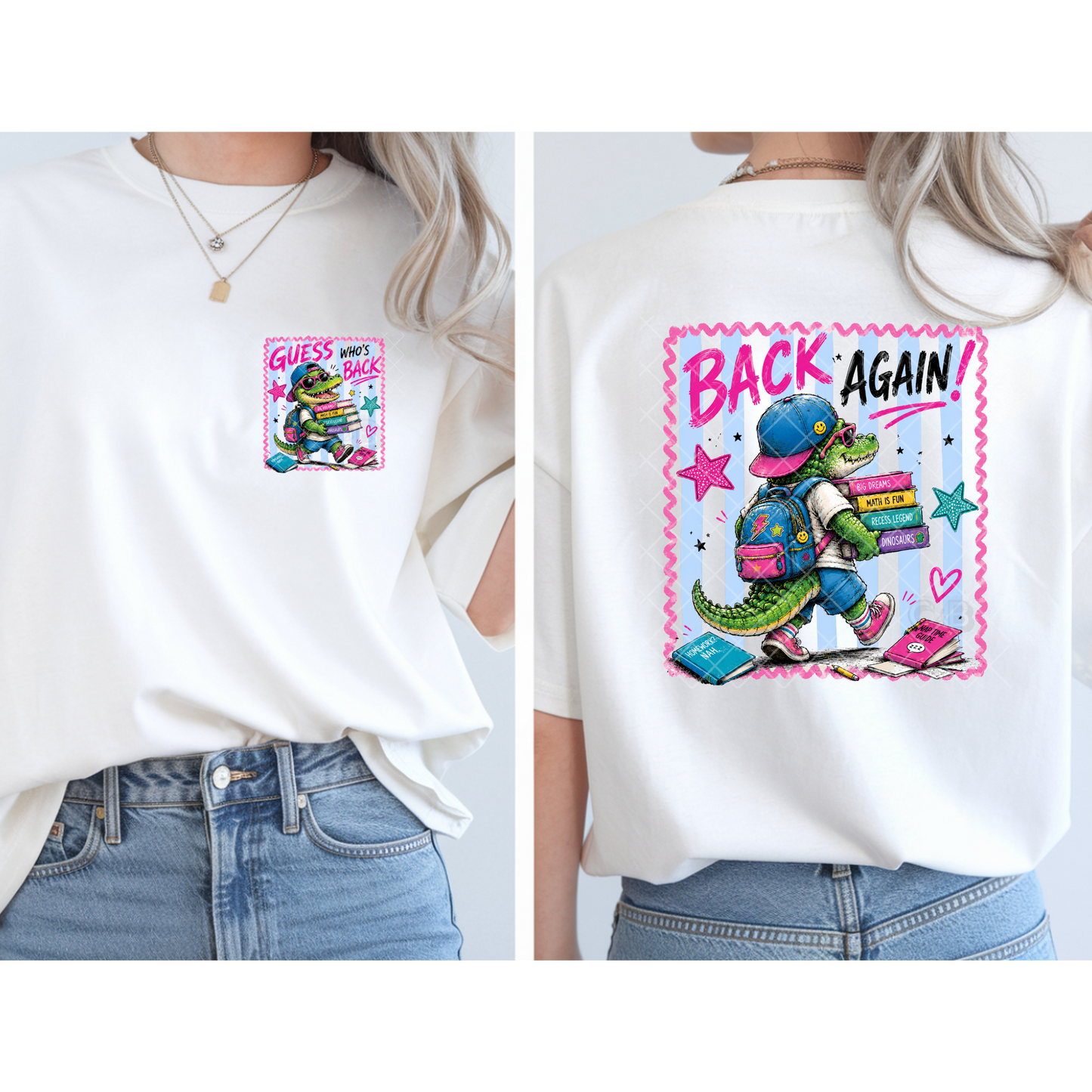 Guess Whose Back Gator / Back Again Gator - Premium Graphic T-Shirt for Casual Wear