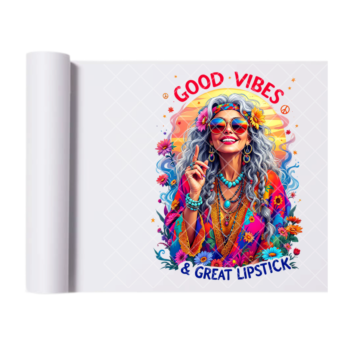Lipstick & Attitude - Ready To Press Print Transfer for Apparel, Cotton, Polyester & Blends - High-Quality Print- Commercial Grade