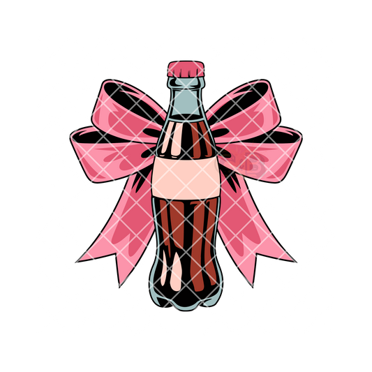 Soda Pop Pink Bow PNG