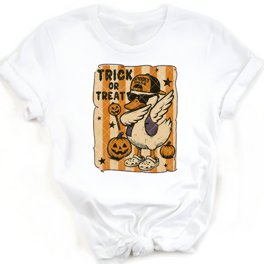 Spooky dude duck - Premium Graphic T-Shirt for Casual Wear