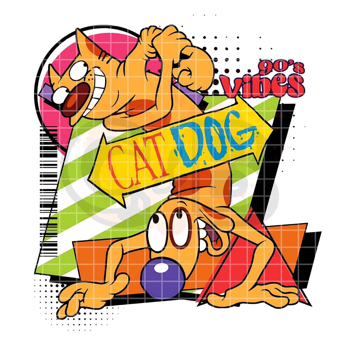 Cat Dog Nostalgia PNG