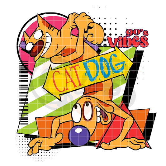 Cat Dog Nostalgia PNG