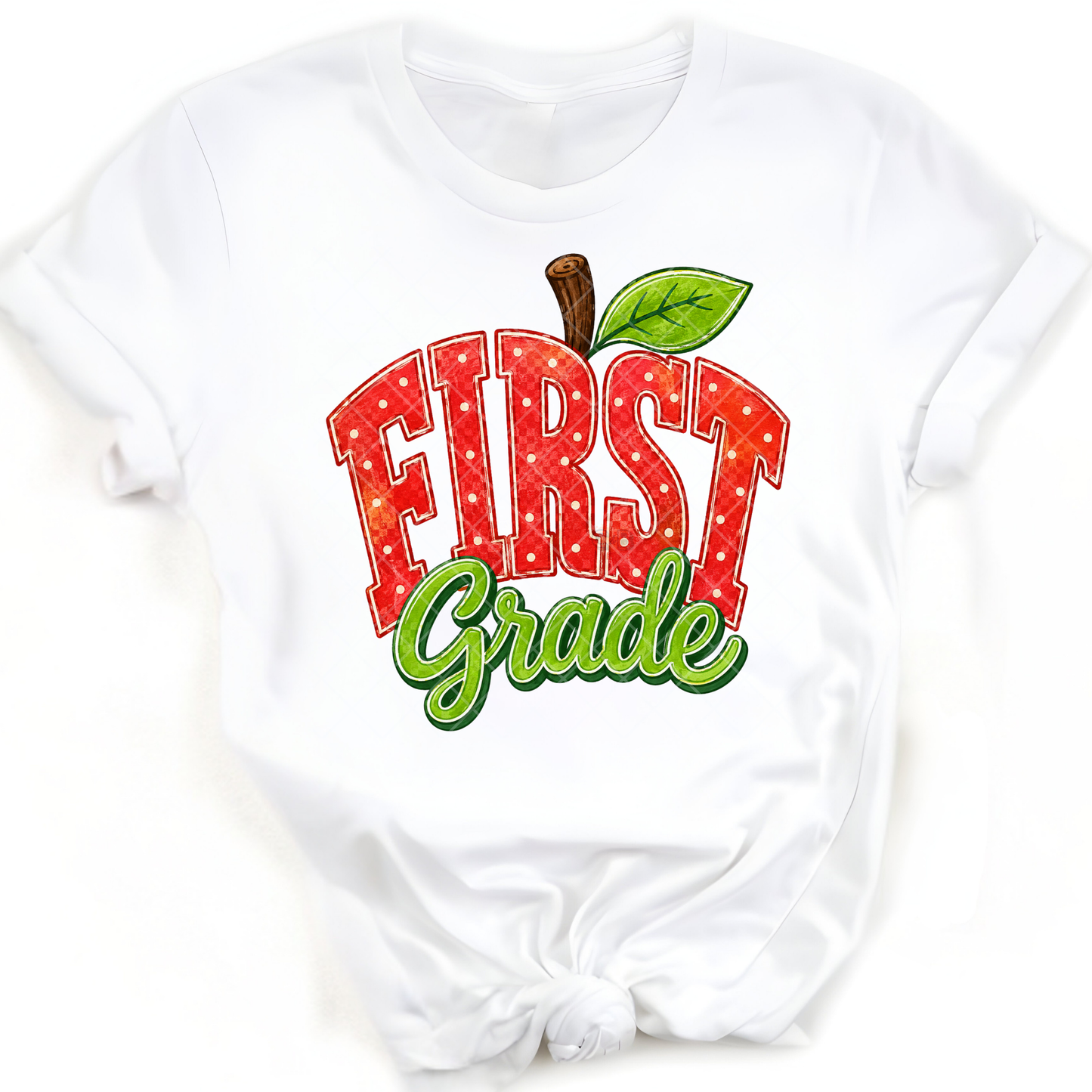 First Grade Apple - Premium Graphic T-Shirt for Casual Wear