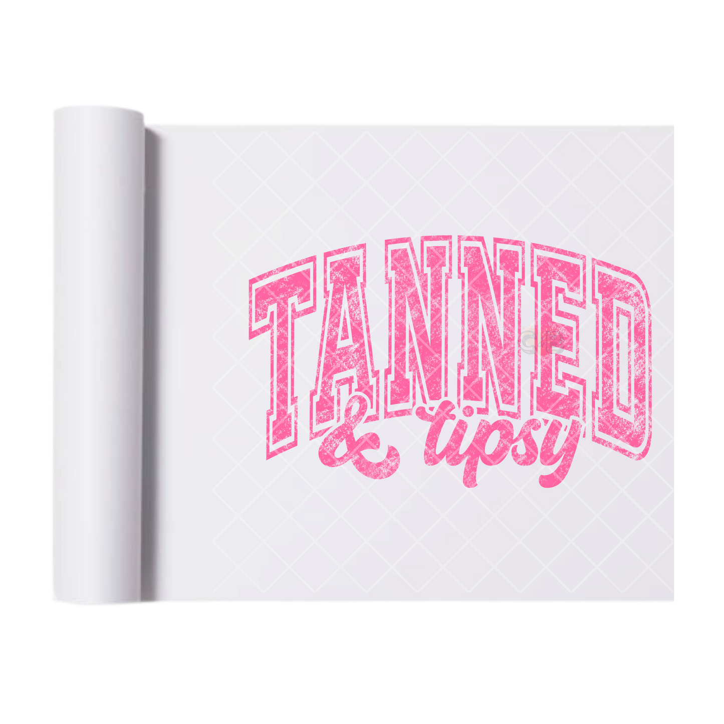 Tanned For Summer Pink - Direct Print Film Transfer for Trendy T-Shirts, Cotton, Polyester & Blends - High-Quality Print