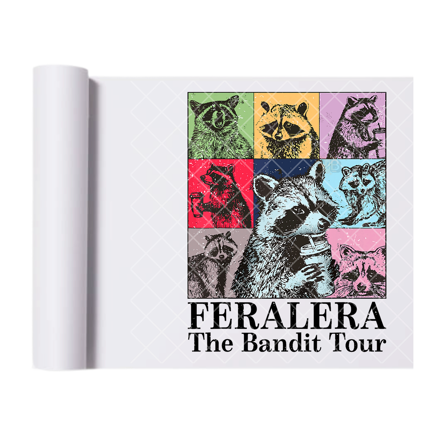 Feral Era Bandit Tour - Direct Print Film Transfer for Trendy T-Shirts, Cotton, Polyester & Blends - High-Quality Print