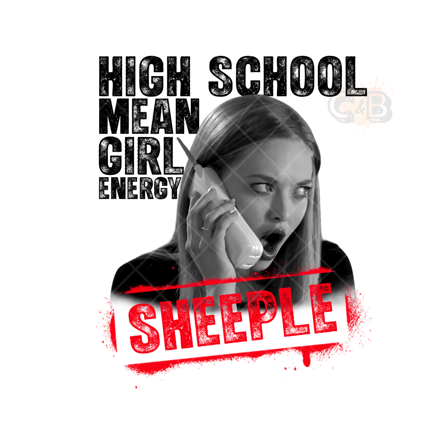 Sheeple High School Mean Girls Energy PNG