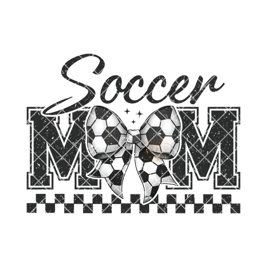 Soccer mom soccer bow PNG