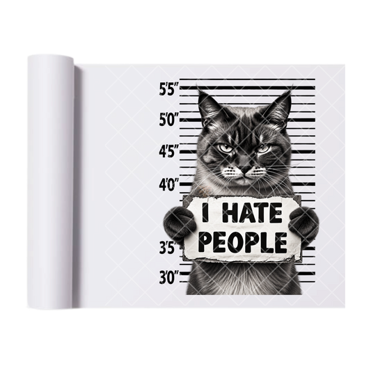 Cat Police Line Up - Direct Transfer Print, Ready To Press For T-Shirts, Cotton, Polyester & Blends - Tshirt Business Quality