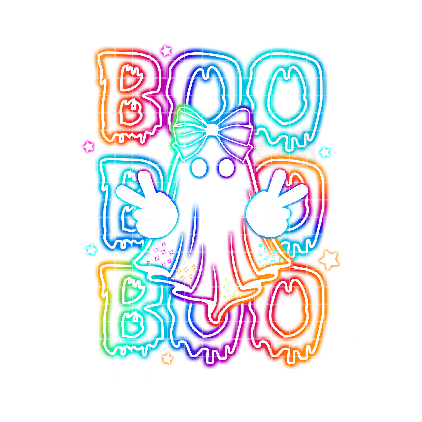 Boo Neon PNG