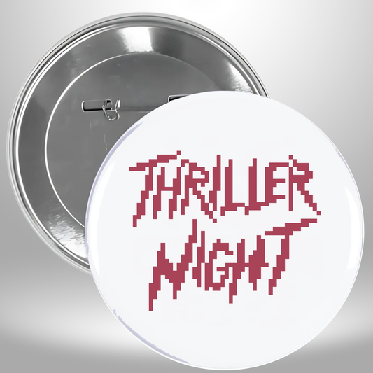 8 Bit Thriller Night Pinback Button