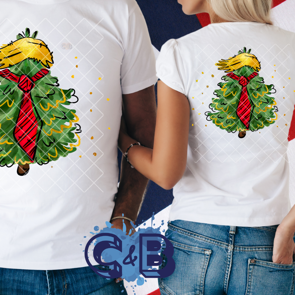 Christmas Trump tree T Shirt